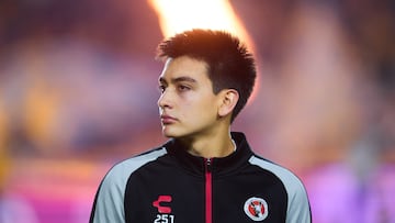 Gilberto Mora of Tijuana during the quarter-final second match between Tigres UANL and Tijuana as part of the Liga BBVA MX, Torneo Apertura 2025 at Universitario Stadium, on November 29, 2025 in Monterrey, Nuevo Leon, Mexico.
