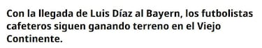 La reacción de la prensa mundial al fichaje de Luis Díaz