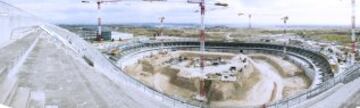 Octubre 2014. Evolución de las obras de La Peineta.