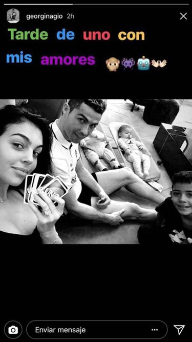 Cristiano Ronaldo y Georgina se divierten en familia antes del Madrid-PSG