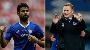 Diego Costa y Ronald Koeman.