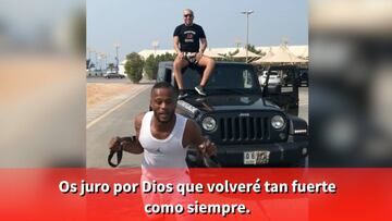 Evra arrastró un Jeep: "Volveré tan fuerte como siempre"