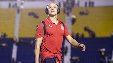 Javier Chicharito Hernandez of Guadalajara during the round of 16 second leg match between America and Guadalajara as part of the CONCACAF Champions Cup 2025, at Ciudad de los Deportes Stadium on March 12, 2025 in Mexico City, Mexico.
