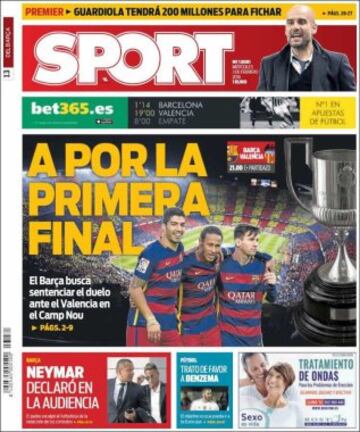 Portadas de la prensa mundial