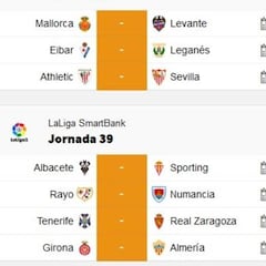 Partidos de hoy, 9 de julio, en LaLiga y en Segunda: horarios y TV