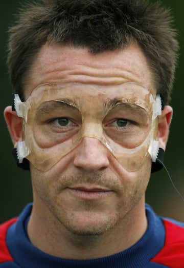 El futbolista inglés John Terry durante un entrenamiento del Arsenal (octubre 2007).