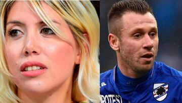 Cassano vuelve a culpar a Wanda Nara del conflicto Icardi-Inter