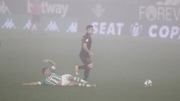 Canales, durante el partido.