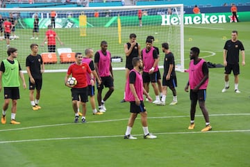 El FC Barcelona realizó su última práctica antes de El Clásico ante el Real Madrid, en el Hard Rock Stadium de Miami.