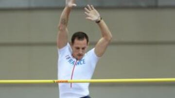 Renaud Lavillenie, en uno de sus intentos. 