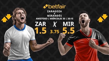 Real Zaragoza vs. CD Mirandés: horario, dónde ver y pronósticos