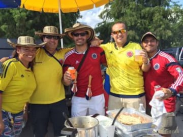 Imágenes de hinchas Colombia vs. Costa Rica en Copa América