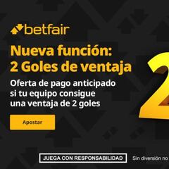 ¡Nueva función en Betfair: 2 goles de ventaja!