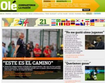 Portadas de la prensa extranjera