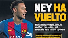 Halagos de la prensa de Barcelona al mejor Neymar