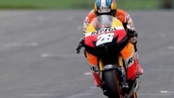 Dani Pedrosa, ayer en Aragón.