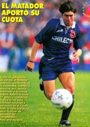 Antes de ocupar Nike mucho tiempo y Adidas en la parte final de su carrera, Marcelo Salas utilizó zapatos Reebook.