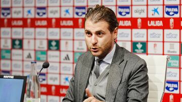 Matteo Tognozzi, en la sala de prensa de Los C¨¢rmenes.