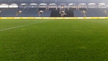 Con lluvia: así luce el Merkur Arena antes del duelo de la Roja