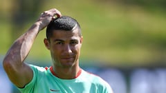 Cristiano Ronaldo con la selecci&oacute;n portuguesa.