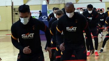 Falcao García durante un entrenamiento con Galatasaray.
