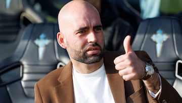 Claudio Giráldez durante el partido ante el Athletic en Balaídos.