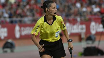 Guadalupe Porras, durante un partido de LaLiga.