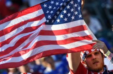 Imágenes de hinchas de EE.UU - Paraguay en Copa América