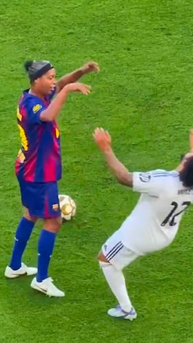 La pelea de Ronaldinho y Marcelo que se ha vuelto viral en redes