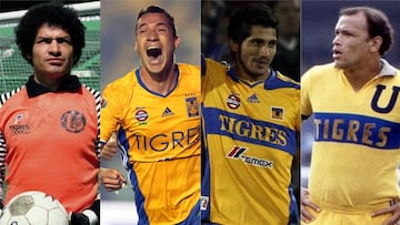 Las 7 figuras de los siete campeonatos de Tigres