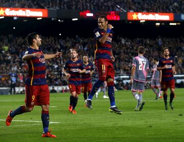 El 17 de octubre de 2015 Neymar anotaría su primer, y a la postre único, póquer con el Barça. 