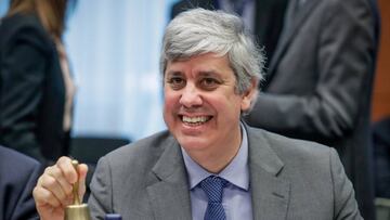 El presidente del Eurogrupo, Mario Centeno. 