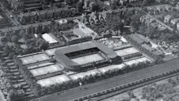 En 1904, barrida británica en la vieja pista de Wimbledon