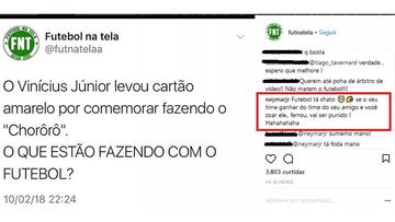 Neymar defiende a Vinicius tras la polémica celebración