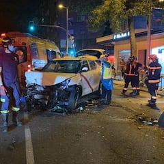 Fallece una mujer atropellada por un taxi que chocó contra una terraza en Madrid