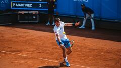 Pablo Mart&iacute;nez en el partido de ayer, 13 de julio de 2021, en Bastad.