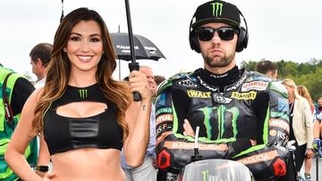 Folger en la parrilla de MotoGP.