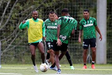 Imágenes del entrenamiento de Atlético Nacional de cara al partido frente a Junior de Barranquilla por los cuartos de final de la Copa BetPlay.