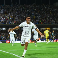 Piero Quispe se estrenó como goleador en Pumas