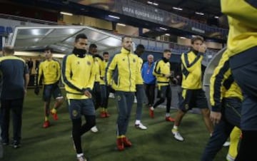 Así preparó el Villarreal el partido en Pilsen