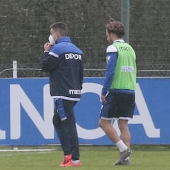 Valín está recuperado, pero Keko Gontán se retiró con molestias