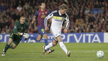 Torres con el Atleti: 10 goles al Barcelona en 18 partidos