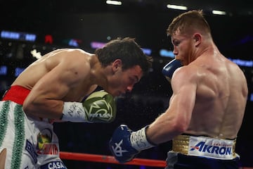 El dominio aplastante de Canelo sobre Chávez Jr. en imágenes