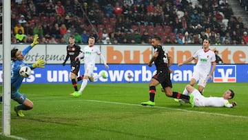 Karim Bellarabi marcó el gol 50.000 en la Bundesliga.