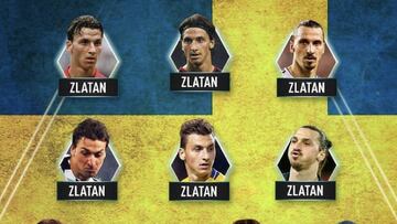 Ibrahimovic publica su mejor once... ¡con 11 Zlatan!