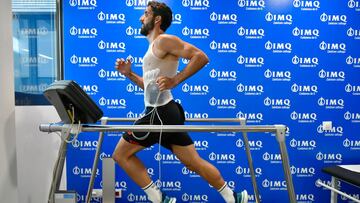 Raúl García, en las pruebas médicas