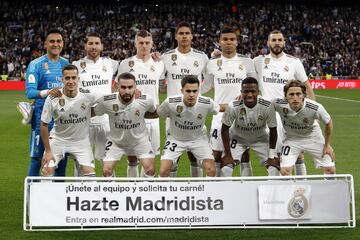 Once inicial del Real Madrid