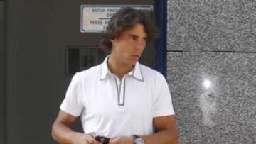 <b>LISTO PARA LA ACCIÓN. </b>Nadal, en una de sus visitas a Vitoria.