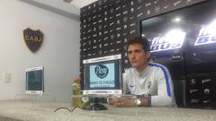 Guillermo en la conferencia de prensa previa al duelo entre River Plate y Boca Juniors.
