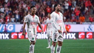 during the 6th round match between Tijuana and Guadalajara as part of the Liga BBVA MX, Torneo Apertura 2025 at Caliente Stadium, on August 22, 2025 in Tijuana, Baja California, Mexico.